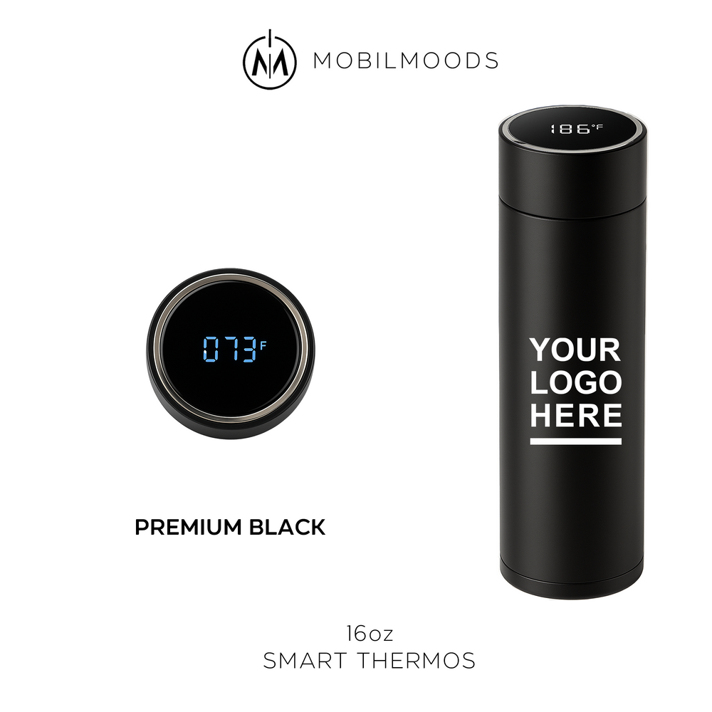 T-1, Promotional Thermos, Custom-Engraved Bottle, Smart Bottle, Travel Tumbler, Colorful Thermos, Stainless Steel Drinkware, Personalized Gift