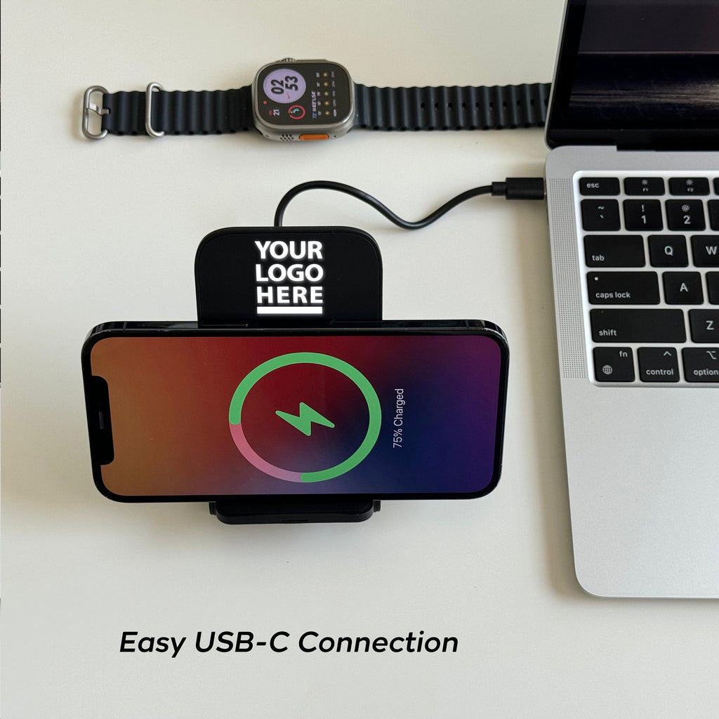 个性化苹果和三星扩展坞,公司礼品扩展坞,批量订购无线充电站,客户新年礼物