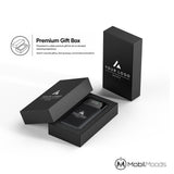 Branded Light-Up Corporate Gift Box, 10000mAh Power Bank with Built-In Cables, Bulk Company Tech Gift, Light-Up Charging Cord and Stylus Pen