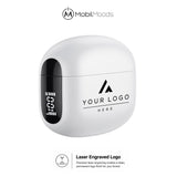Personalization Logo ANC Wireless Earbuds, Personalized Earphones with LCD Charging Case, Bulk Employee Client Gift, Corporate Tech Swag