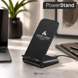 Custom Light Up Logo Wireless Charger Stand, Branded Desk Phone Dock, Bulk Employee Welcome Gift, Client Appreciation, Event Swag