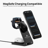 Customized Logo 3-in-1 MagSafe-Compatible Charging Station for iPhone, Apple Watch and AirPods, Personalized MagSafe Station, Custom Charger