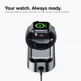 Custom Company Logo 3-in-1 Charging Dock, Personalized Light Up Logo Wireless Station for Phone Watch and Earbuds, Bulk Corporate Tech Gift