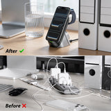 Custom Company Logo 3-in-1 Charging Dock, Personalized Light Up Logo Wireless Station for Phone Watch and Earbuds, Bulk Corporate Tech Gift