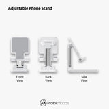 Personalized Adjustable Phone Stand Custom Logo Phone Holder Foldable Aluminum Cell Phone Stand Corporate Gift Employee Appreciation Gift