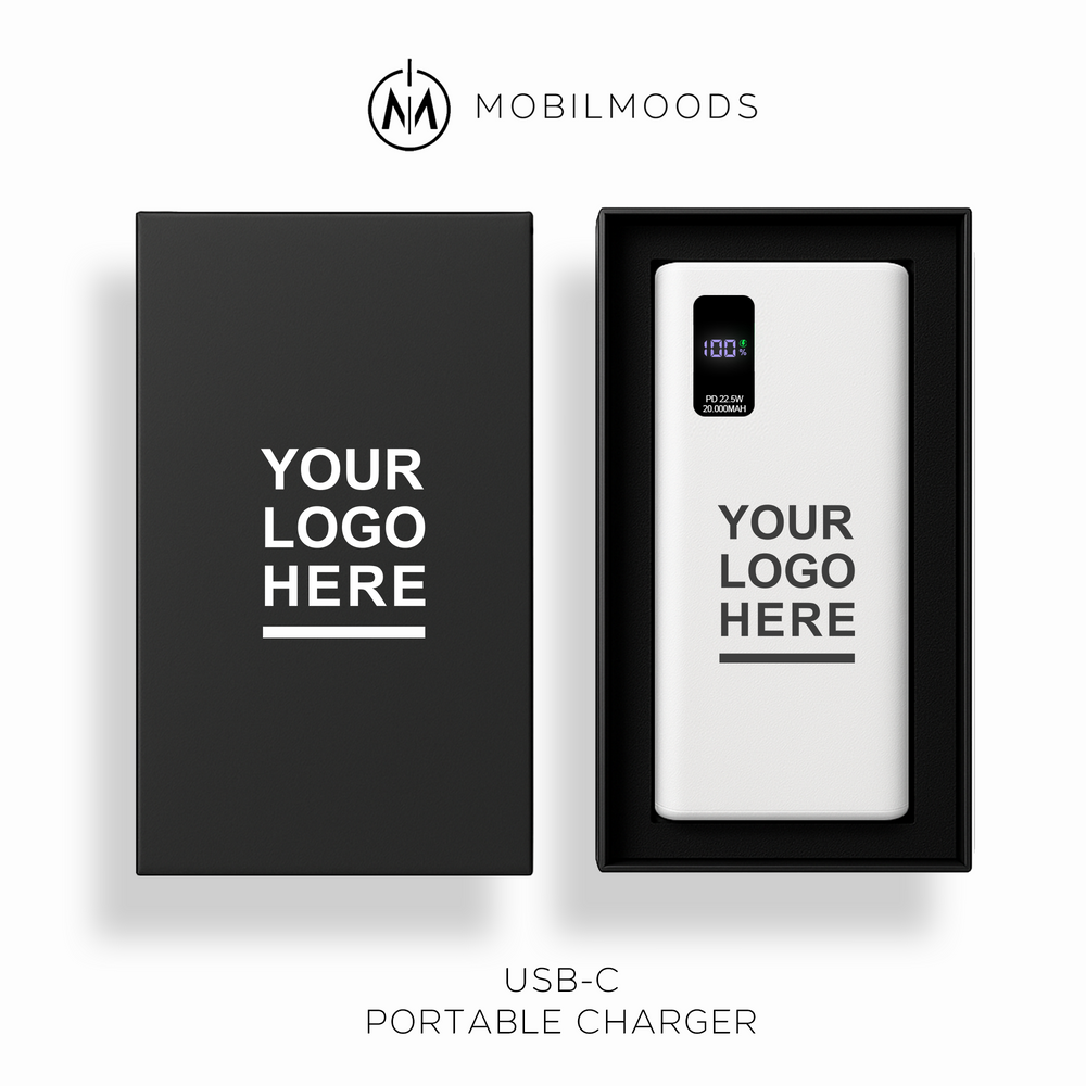P-20, Company Gift Personalized Charger, Customized Gift Powerbank, Personalized iPhone Charger, Promotional Powerbank, Custom Corporate Promotion