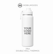 T-4, 24oz Promotional Company Gift Bulk Order Thermos, Double Wall Insulated Water Bottle, Stainless Steel Drinkware, Personalized Gift Thermos