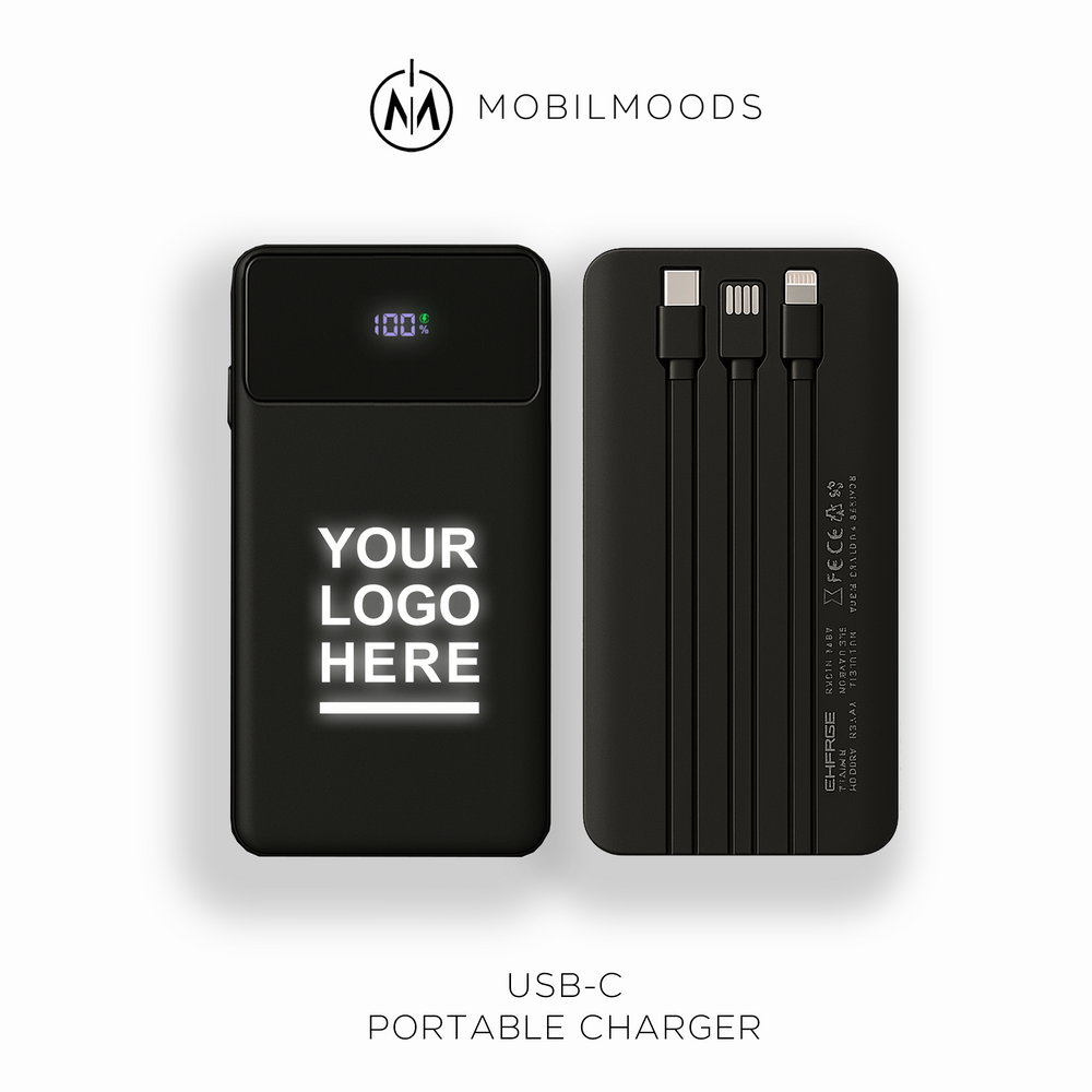 P-10, Company Gift Personalized Charger, Customized Gift Powerbank, Personalized iPhone Charger, Promotional Powerbank, Custom Corporate Promotion