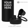T-4, 24oz Promotional Company Gift Bulk Order Thermos, Double Wall Insulated Water Bottle, Stainless Steel Drinkware, Personalized Gift Thermos