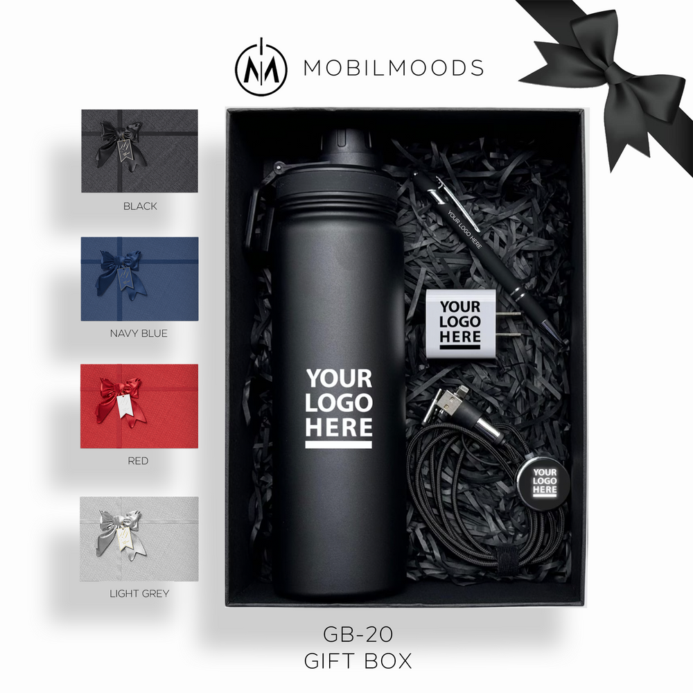 GB-20, Personalized Premium Gift Box, High Tech Company Gift Set, Promotional Tech Gift Box, Gift Box for Premium Customers, Company Holiday Gift