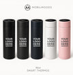 Promotional Thermos, Custom-Engraved Bottle, Smart Bottle, Travel Tumbler, Colorful Thermos, Stainless Steel Drinkware, Personalized Gift