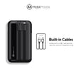 Personalized Corporate Tech Gift Set, 10000mAh Wall Plug Power Bank with Built-In Cables, Branded Employee Client Gift Box, Cable and Stylus