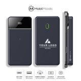 Personalized Light-Up Corporate Gift Box, Bulk Employee and Client Gift, Branded Tech Set with MagSafe Power Bank, Charging Cable and Pen