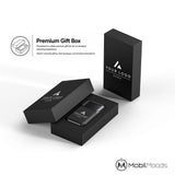 Personalized Corporate Tech Gift Set, 10000mAh Wall Plug Power Bank with Built-In Cables, Branded Employee Client Gift Box, Cable and Stylus