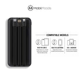 Branded Light-Up Corporate Gift Box, 10000mAh Power Bank with Built-In Cables, Bulk Company Tech Gift, Light-Up Charging Cord and Stylus Pen