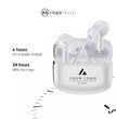 Personalization Logo ANC Wireless Earbuds, Personalized Earphones with LCD Charging Case, Bulk Employee Client Gift, Corporate Tech Swag
