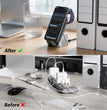Custom Company Logo 3-in-1 Charging Dock, Personalized Light Up Logo Wireless Station for Phone Watch and Earbuds, Bulk Corporate Tech Gift