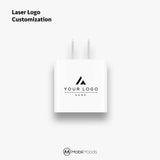 Personalized 20W PD Wall Charger, Custom Logo Fast Charging Adapter, Tech Onboarding Kit, Conference Attendee Gift, Travel Accessory