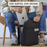 Personalized Oxford Fabric Laptop Backpack, Custom Metal Logo Work Bag, Tech Onboarding Backpack, Conference Travel Bag, Realtor Team Gift