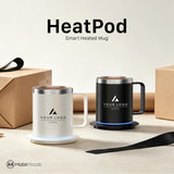 Personalized Smart Heated Mug, Custom Logo Office Coffee Cup, Employee Welcome Gift, Client Appreciation Gift, Executive Desk Mug