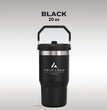Personalized Insulated Tumbler with Handle, Custom Logo Travel Cup, Realtor Closing Gift Tumbler, Construction Crew Mug, Conference Swag