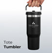 Personalized Insulated Tumbler with Handle, Custom Logo Travel Cup, Realtor Closing Gift Tumbler, Construction Crew Mug, Conference Swag