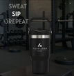 Personalized Insulated Tumbler with Handle, Custom Logo Travel Cup, Realtor Closing Gift Tumbler, Construction Crew Mug, Conference Swag