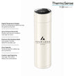 Customized Nonprofit Accounting Gift Box, Custom 16oz Smart Thermos and 10000mAh MagSafe-Compatible Power Bank, Light Up Cable Gift Set