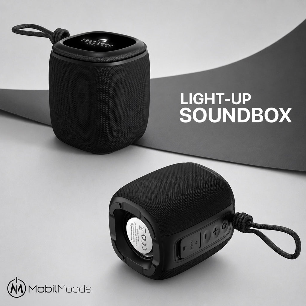 Corporate Gift Box with Company Logo, 30 oz Insulated Tumbler, Light Up Bluetooth 5.4 Speaker, Multi Charging Cable, Employee Gift Set