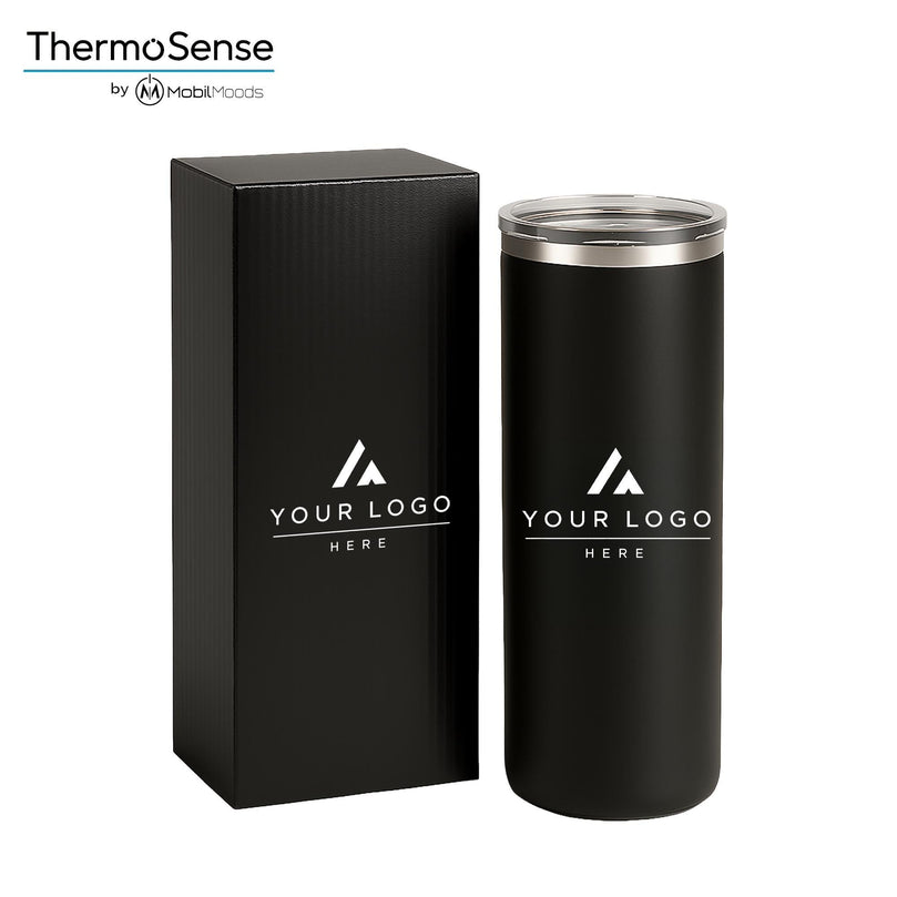 Personalized Slim Stainless Steel Tumbler, Custom Logo Corporate Gift, Employee Appreciation Cup, Branded Business Drinkware