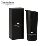 Personalized Travel Tumbler with Lid, Custom Logo Corporate Gift, Branded Insulated Coffee Cup, Employee and Client Appreciation Gift