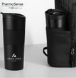 Personalized Travel Tumbler with Lid, Custom Logo Corporate Gift, Branded Insulated Coffee Cup, Employee and Client Appreciation Gift