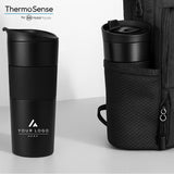 Personalized Travel Tumbler with Lid, Custom Logo Corporate Gift, Branded Insulated Coffee Cup, Employee and Client Appreciation Gift