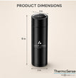 Custom Smart Thermos with Temperature Display, Custom Logo Corporate Gift, Employee and Client Appreciation Bottle, Company Conference Swag