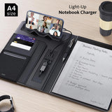 Personalized A4 Light-Up Charging Notebook, Custom Logo Tech Onboarding Kit, Realtor Closing Gift, Conference Speaker Gift