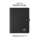 Personalized A4 Light-Up Charging Notebook, Custom Logo Tech Onboarding Kit, Realtor Closing Gift, Conference Speaker Gift