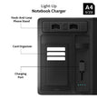Personalized A4 Light-Up Charging Notebook, Custom Logo Tech Onboarding Kit, Realtor Closing Gift, Conference Speaker Gift
