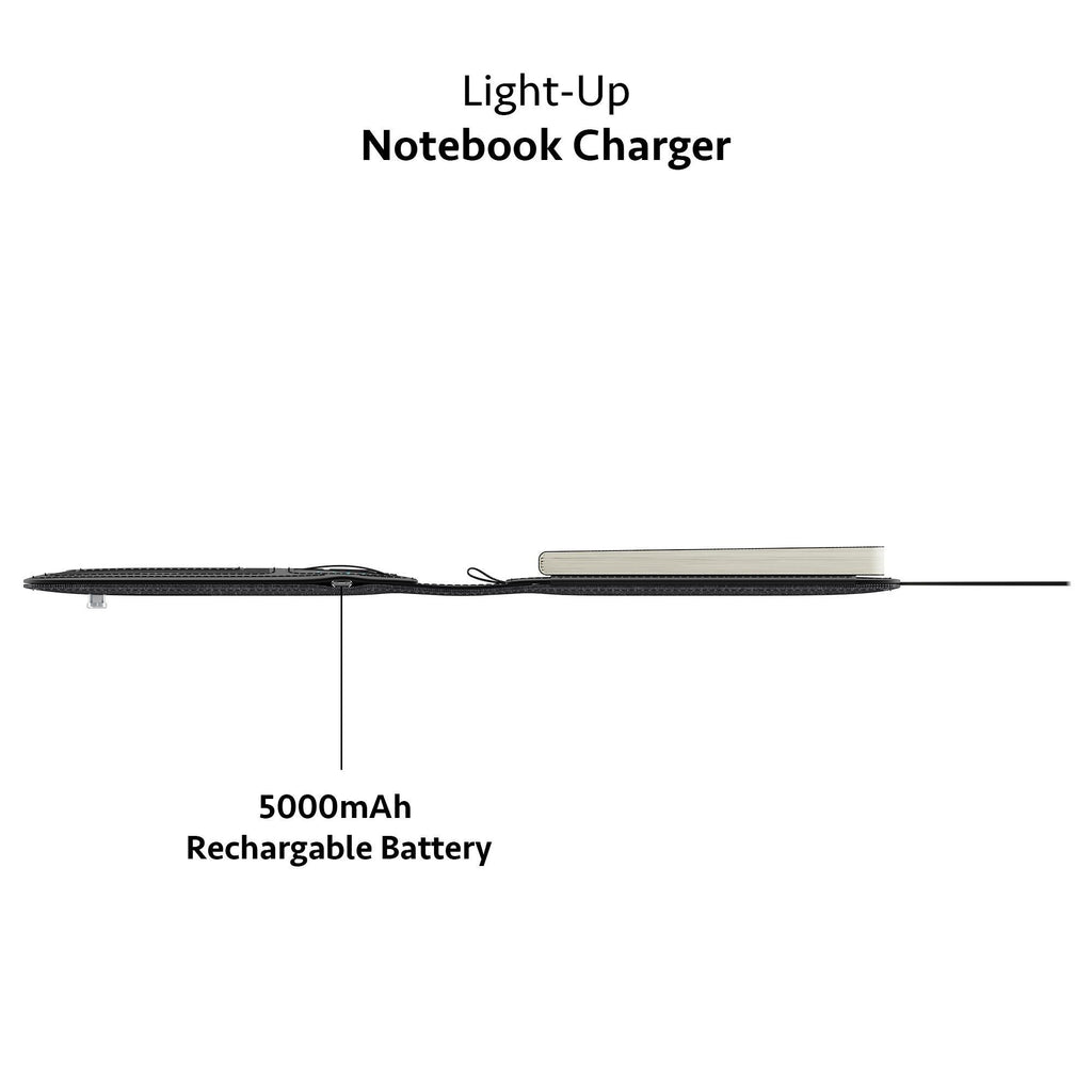 Personalized A5 Light-Up Charging Notebook, Custom Logo Tech Onboarding Kit, Realtor Closing Gift, Conference Speaker Journal