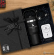 Branded Business Gift Box, 20 oz Ice Flow Tumbler, 15W MagSafe Wireless Car Charger, Light Up Cable, Company Logo Corporate Gift Set