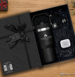 Premium Corporate Gift Box, 20 oz Ice Flow Tumbler, ANC Wireless Earbuds with Clear Sound, Light Up Cable, Company Logo Employee Gift Set