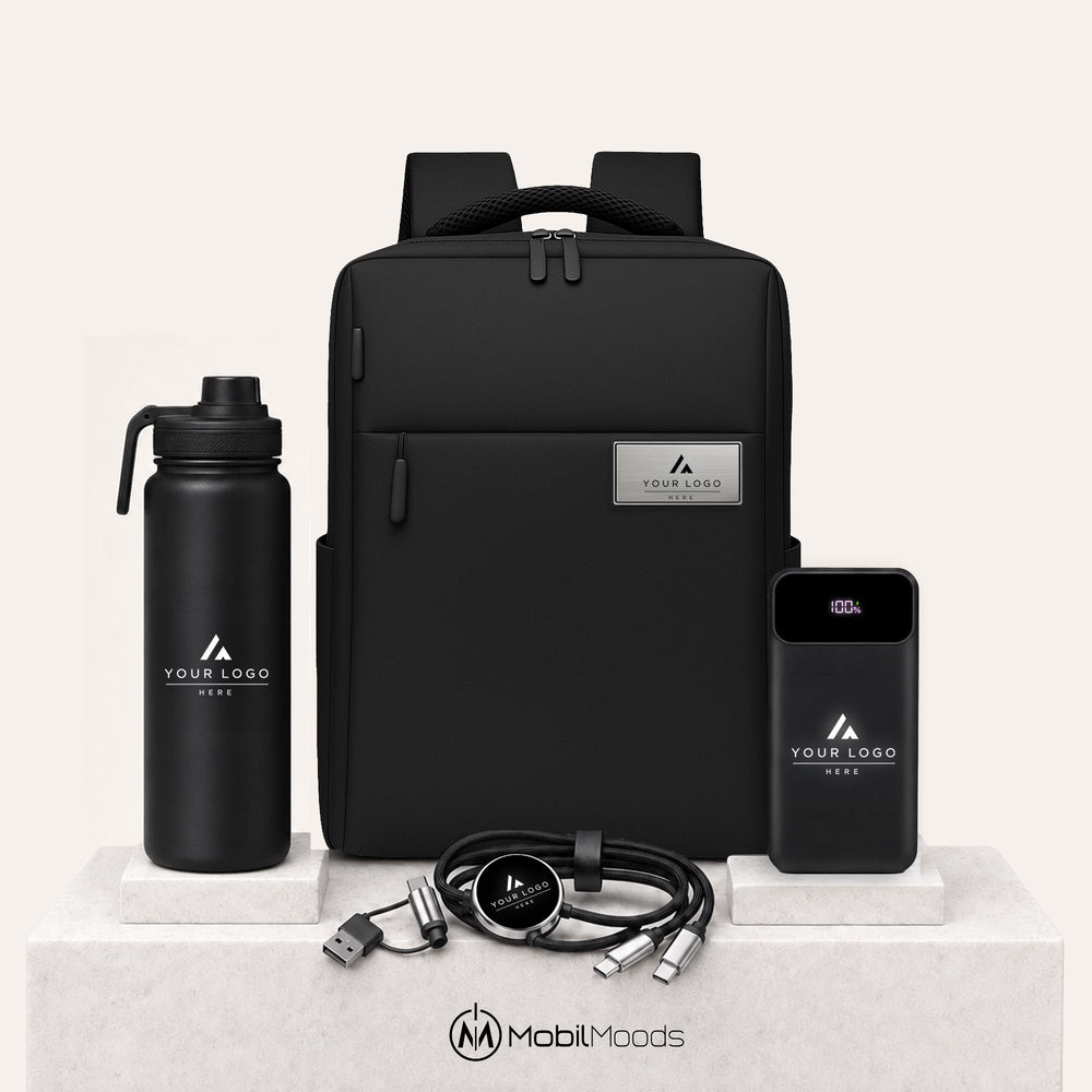 Custom Logo Backpack Gift Set, Personalized Staff Welcome Package, Employee Recognition Gift for Hotels and Hospitality Teams