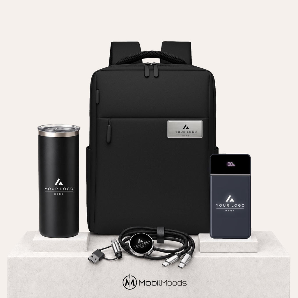 Custom Logo Backpack Gift Set, Personalized Employee Recognition Gift, Staff Welcome Package for Automotive Dealerships
