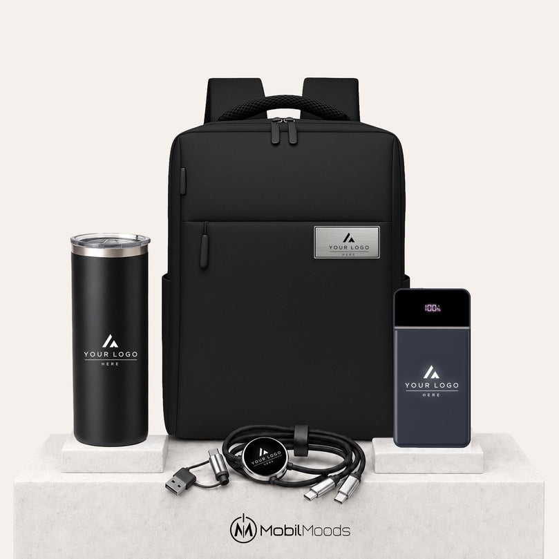Custom Logo Backpack Gift Set, Personalized Employee Recognition Gift, Staff Welcome Package for Automotive Dealerships