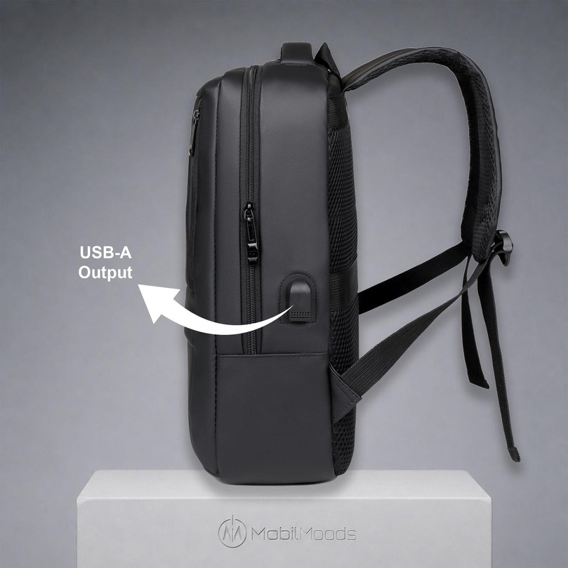Personalized Backpack Gift Set with Smart Thermos, Power Bank and Charging Cable, Custom Logo New Hire Kit for Technology Companies