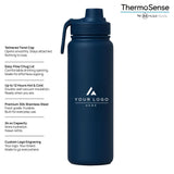 Custom Logo Backpack Gift Set with Smart Thermos and Power Bank, Personalized Employee Welcome Kit for IT and Software Companies