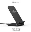 Corporate Appreciation Gift Box, 18 oz Premium Tumbler, 10W Light Up Wireless Docking Station, Charging Cord, Company Logo Business Gift Set