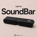Personalized Light Up SoundBar, 20W Speaker with HDMI USB-C and SD Card, Employee Tech Gift, Client Welcome Gift SoundBar