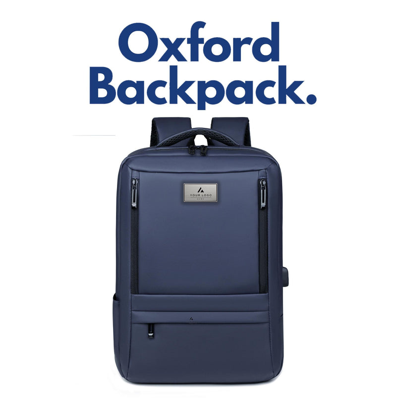 Personaized Oxford Fabric Laptop Backpack, Personalized Logo Work Bag, Tech Onboarding Backpack, Conference Travel Bag, Realtor Team Gift