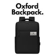 Personalized Oxford Fabric Laptop Backpack, Custom Metal Logo Work Bag, Tech Onboarding Backpack, Conference Travel Bag, Realtor Team Gift