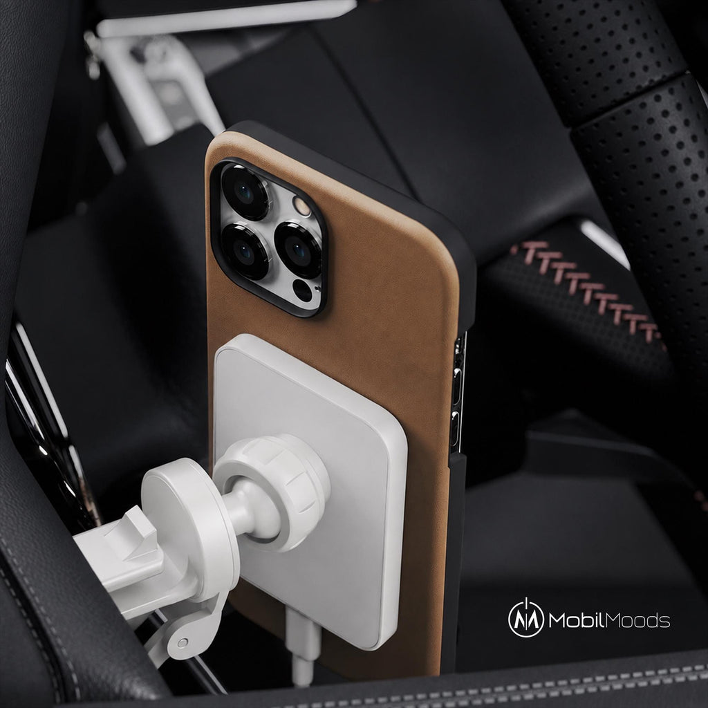 Personalized MagSafe Car Charger, 15W Magnetic Wireless Car Mount, Custom Logo Fast Charging Phone Holder, Corporate Gift